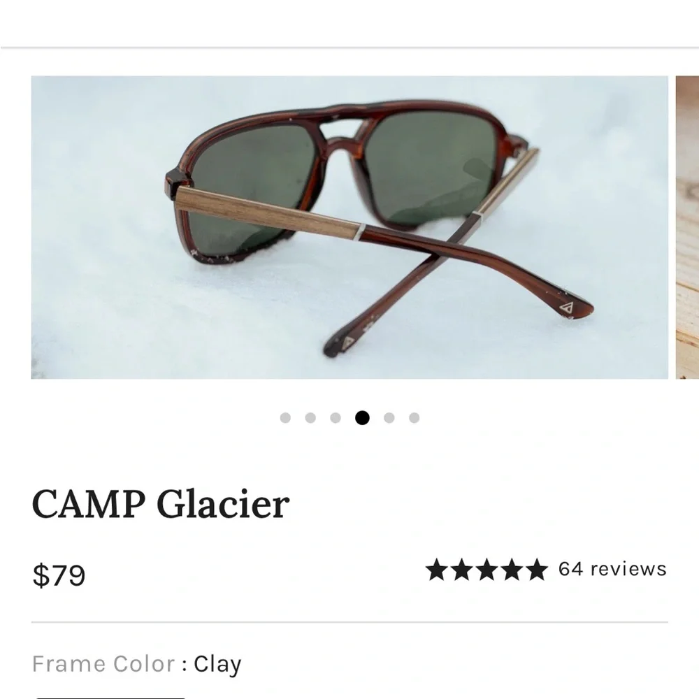 Unisex CAMP Glacier Clay/Walnut Polarized Sunglasses